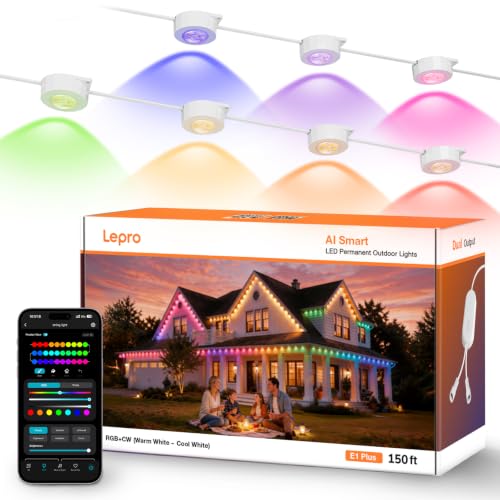 Lepro E1 Plus Lumières extérieures permanentes 150pi 90 DEL