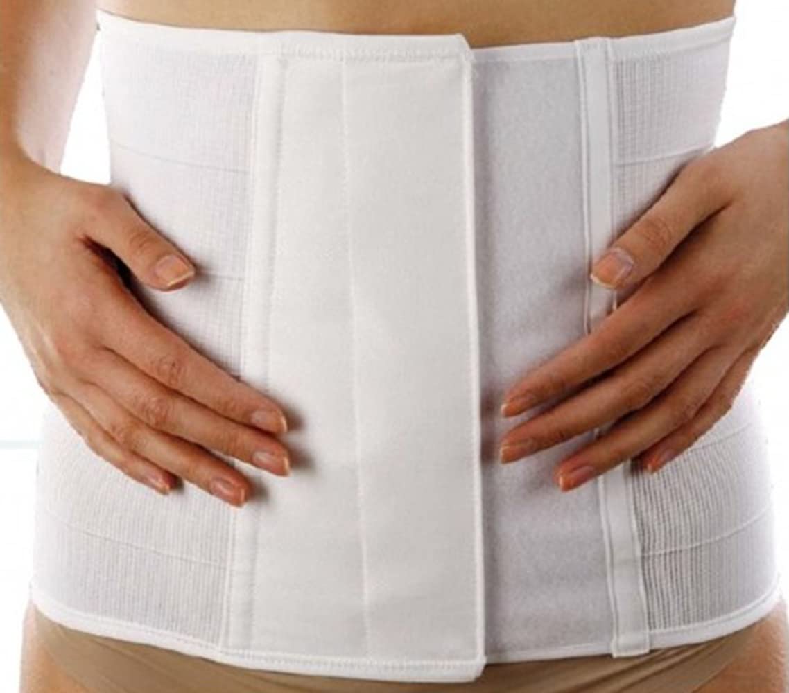 Orione Safte Fascia post operatoria Regolabile svasata h 27 cm BIANCO Size XL