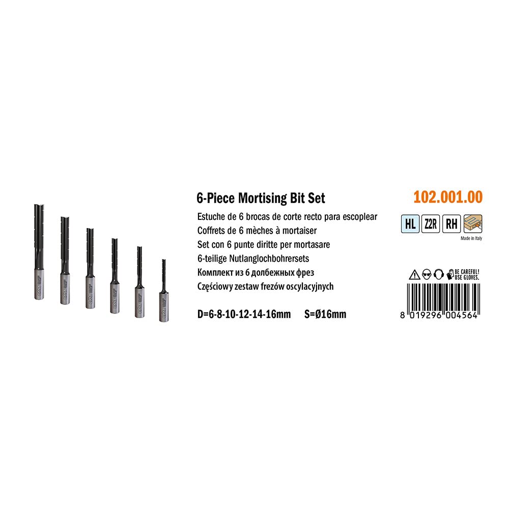 CMT Orange Tools 102.001.00 - Estuche 6 brocas s 16x50 kss dx