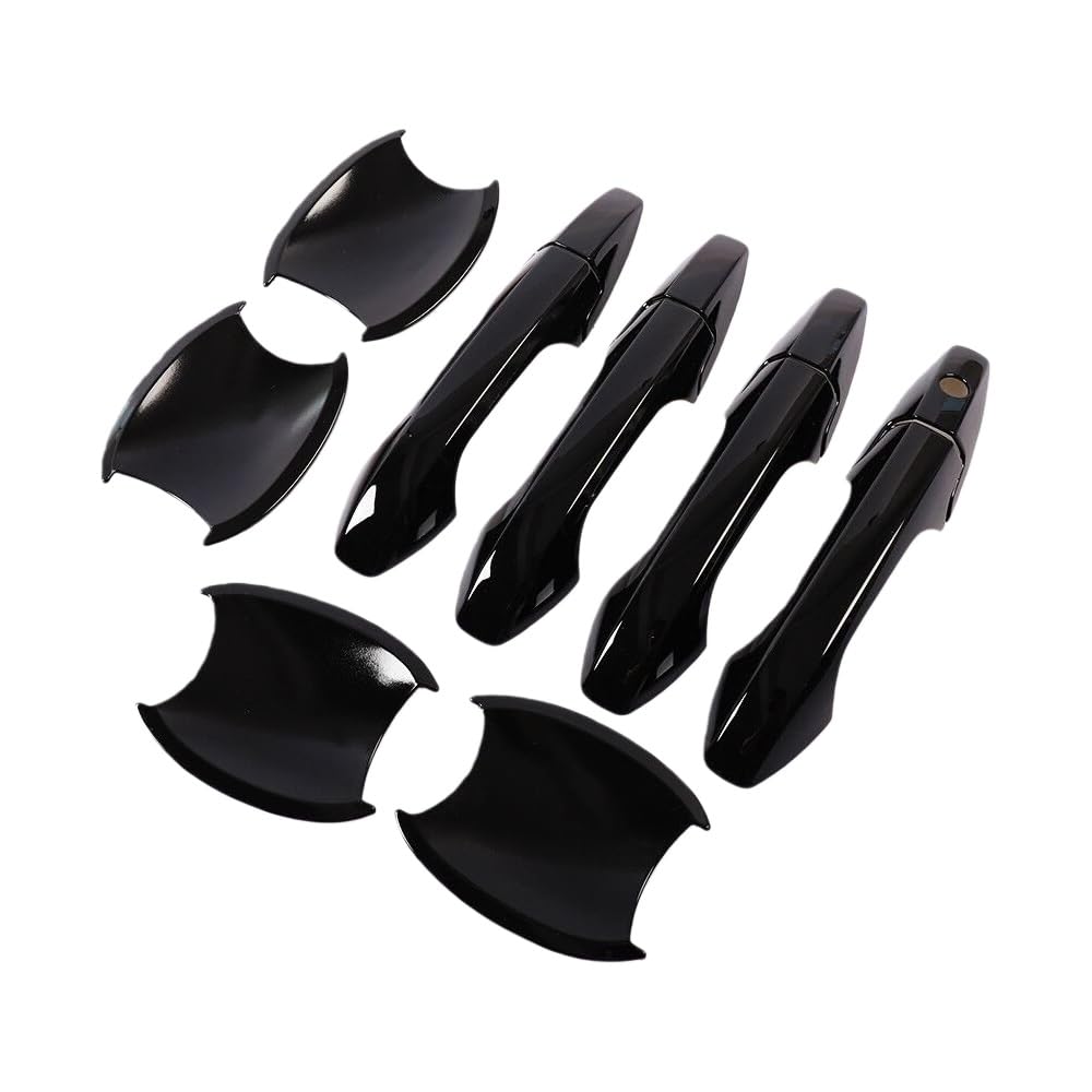 Hiiaw Black Handle-Bowl Car Door Handle Cover Trim For Crv For Cr-V 2007-2011 Car Door Handle Cover Decor Trim Sticker Styling Accessories
