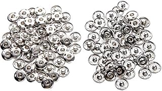 Metal Snap Fasteners Studs Metal Press Studs Great for Closure Purse Handbag Clothes Sewing Craft(15mm)