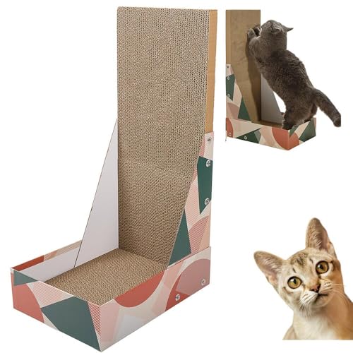 Lifetips シンガプーラ Singapura 猫用爪とぎ L字型 ダンボール ハウス型 爪とぎベッド ソファ風 キャットスクラッチャー 垂直水平兼用 多頭飼い対応 おしゃれ 丈夫 インテリア馴染む 2カラー ストレス解消 運動不足予防 長持ち 丸型
