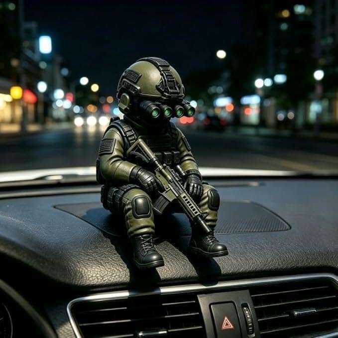 Mini Soldado Francotirador, Figura Militar 8 cm