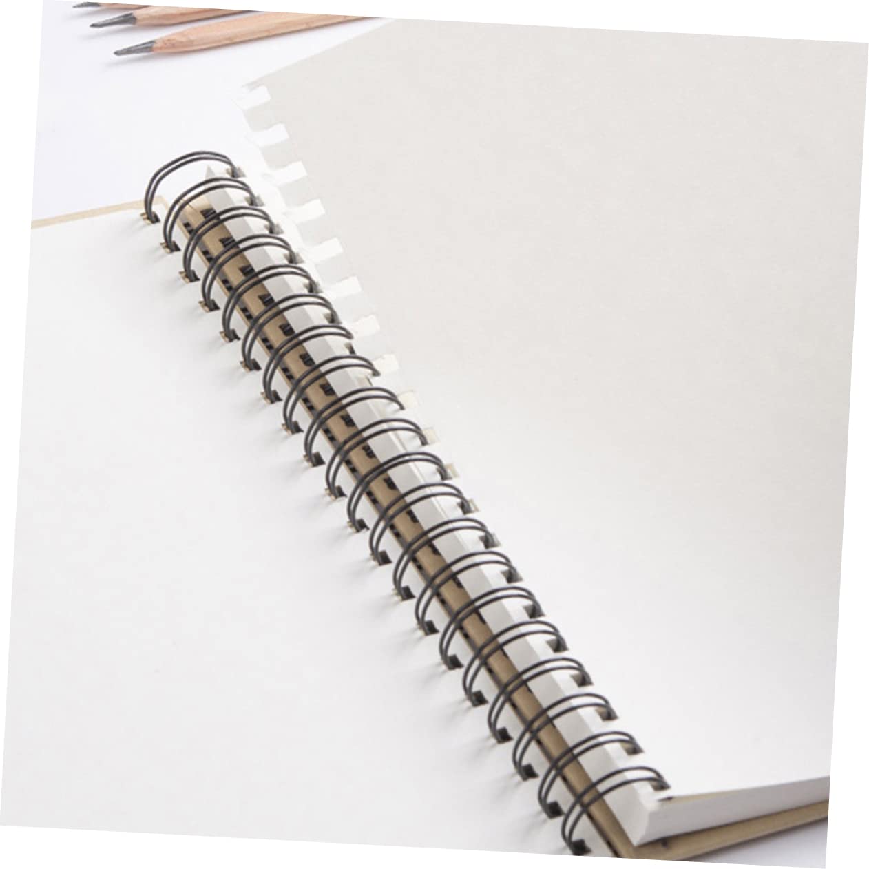 4 Pezzi Quaderno per Disegnare A5 in Carta Kraft, Piatto Apribile, Facile da Portare, per Bambini e Artisti, per Schizzi e Acquerello