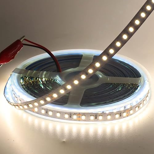 Miniatura 3 de Tira de luces LED de color blanco natural, 4000 K, 16.4 pies, 120 LED, 2835 SMD 12 V, 600 LED, ultra brillante, impermeable, flexible, para cocina,