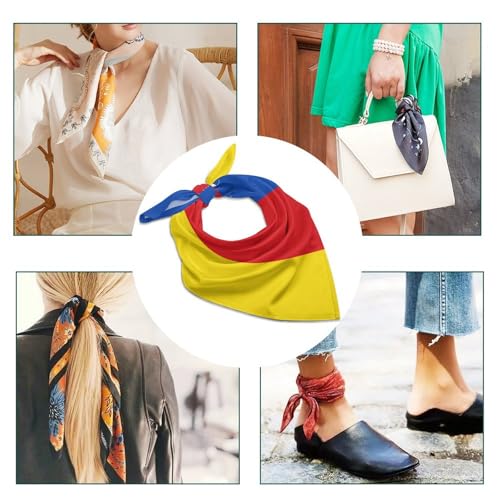 Calculay Flag and Coat of Arms of Transylvania Headband Shawl Wristband Decorative Hair Accessories Scarf Suitable for Events/Birthday/Wedding/Party Gifts 25"x25"4