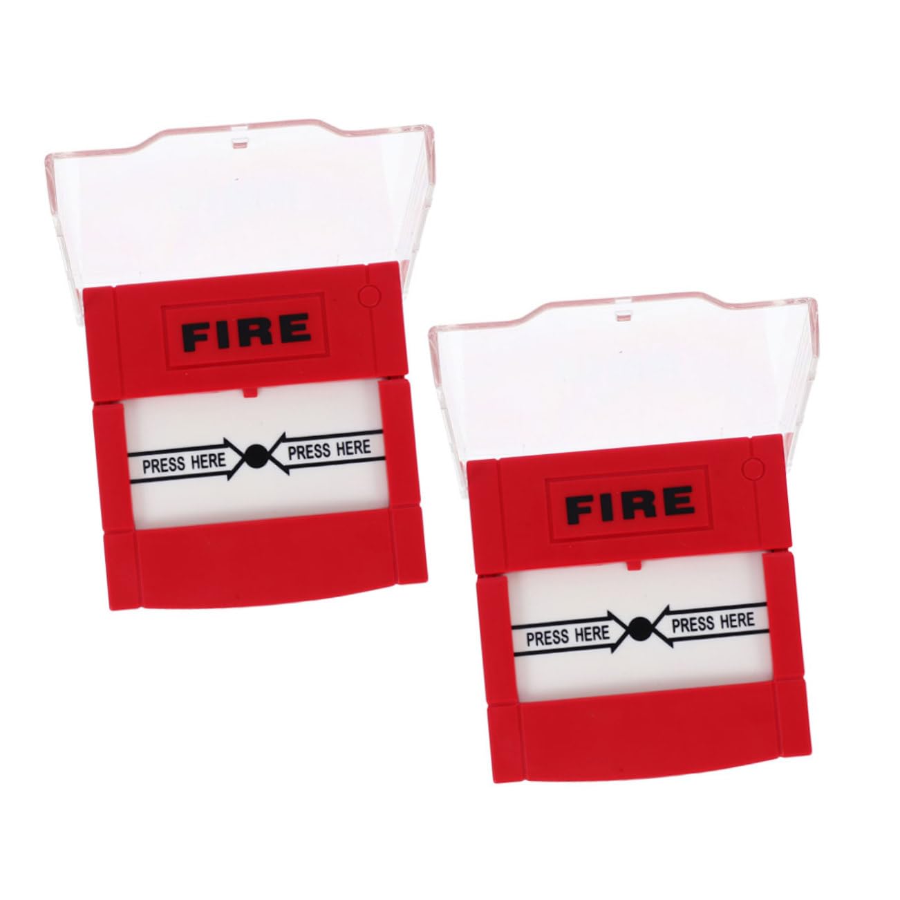 Gatuida Botón De Alarma contra Incendios Manual Rojo Reiniciable, Interruptor De Llamada De Emergencia para Hogar Oficina, 2 Unidades, Activación Rápida, Seguridad contra Incendios