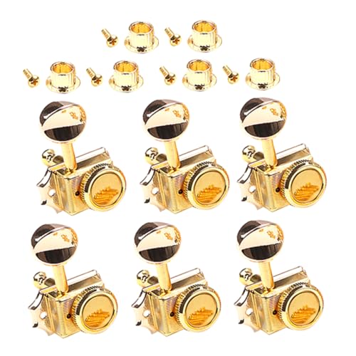 SWOOMEY 6個ギターチューニングペグ 交換用 チューニングパーツ エレキギター アコースティックギター対応 精密設計 スムーズ操作