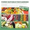 Huanyu Stérilisateur de boîtes de conserve 22L avec manomètre et poids de pression 15PSI avec base en alliage compatible avec les cuisinières à induction et à gaz Stérilisateur de boîtes de conserve