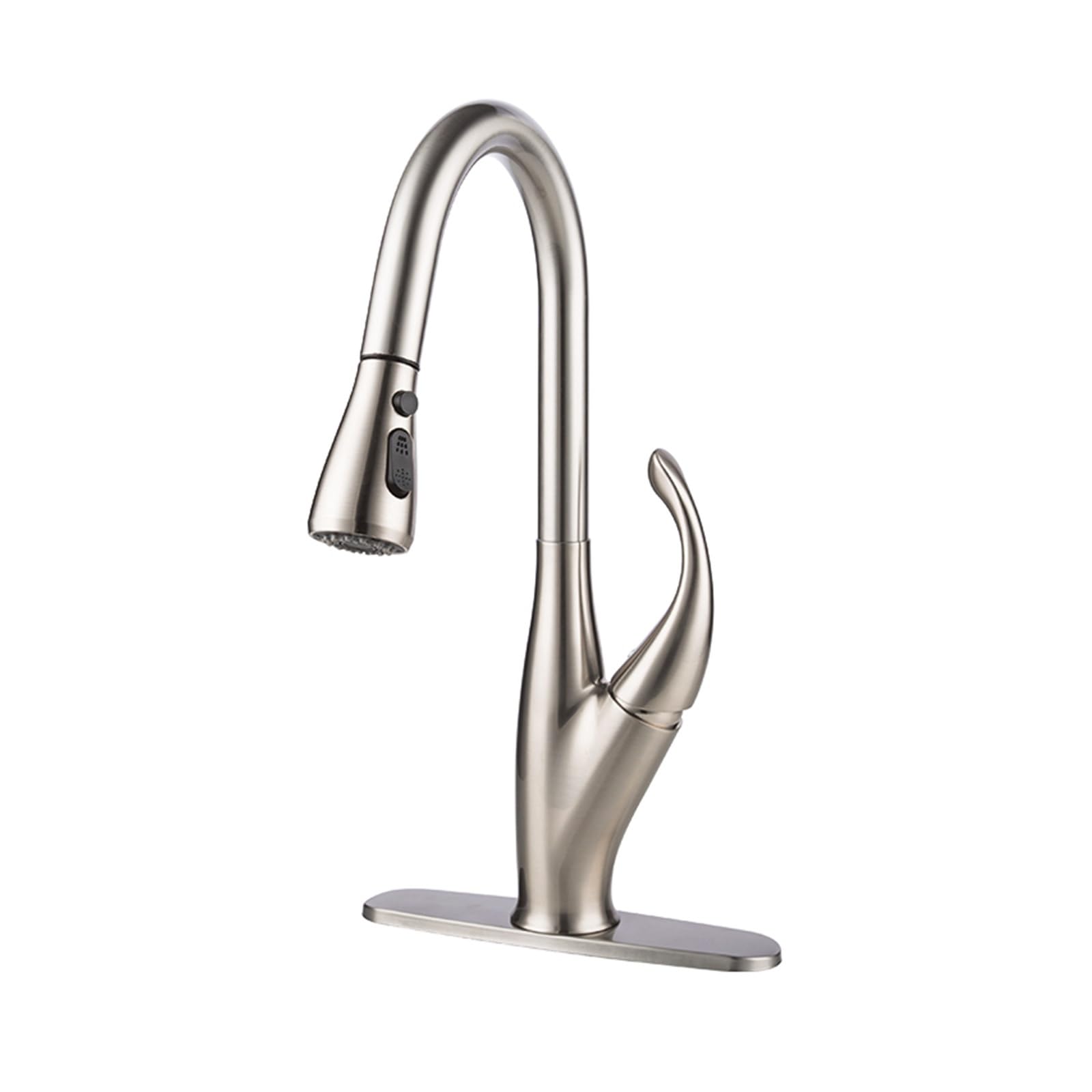 Yjyjy Y40096 Faucet Stainless Steel Kitchen Faucet Two Mode Spout Kitchen Mixer Faucet Pull-Out Sink Faucet Tap