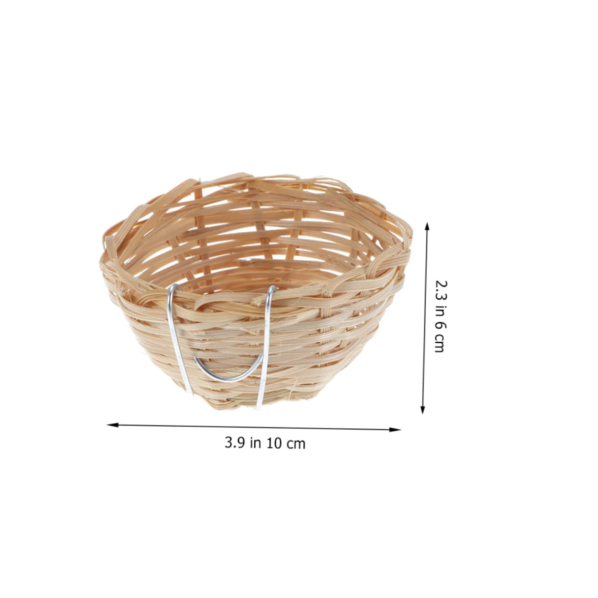 POPETPOP 8Pcs Natural Bird Nests with Hooks Decorative and Functional Bird Sanctuary for Perching and Breeding Easy to Hang