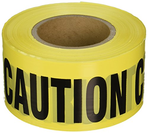 IRWIN Tools STRAIT-LINE 66211 Barrier Tape Roll, CAUTION - CONSTRUCTION, 3-inch by 1000-foot (66211)