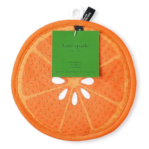 Maniques haut de gamme Kate Spade 100% coton orange isolant - 6