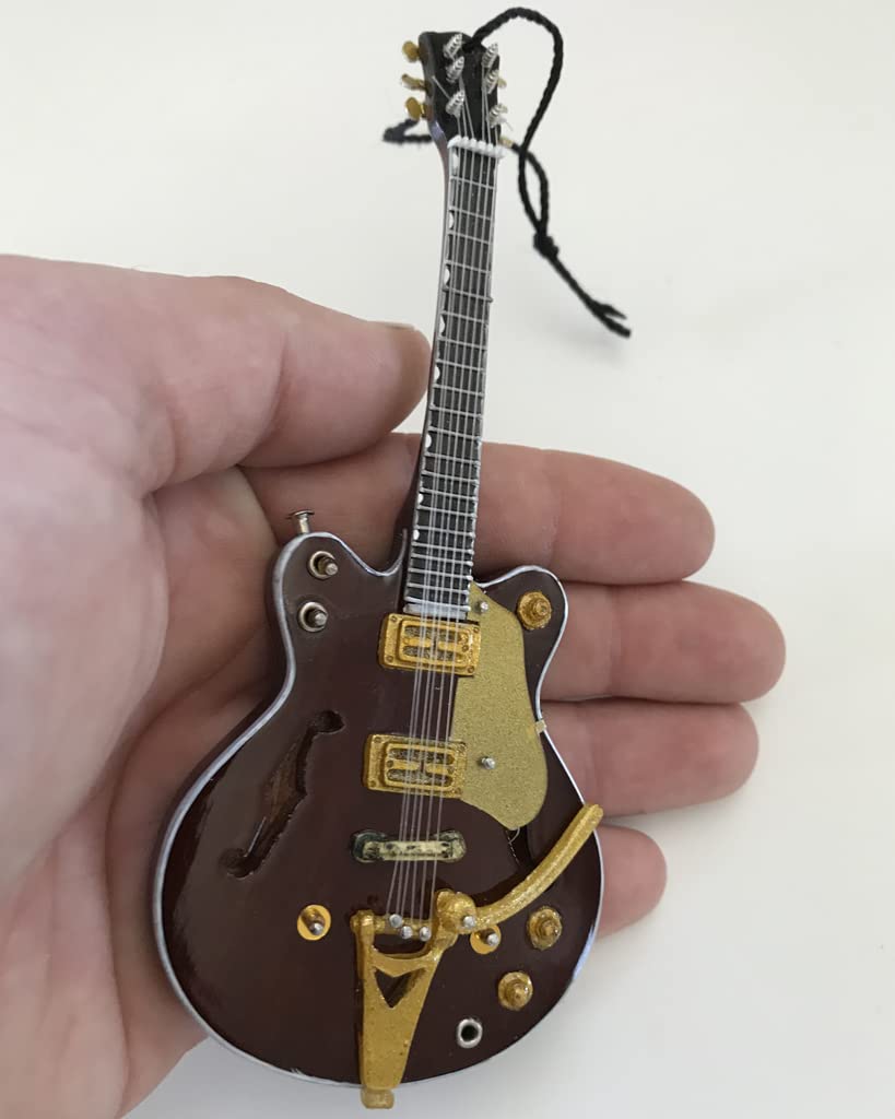 Decorazione da collezione dei Beatles, mini chitarra Country Gentleman, 15,2 cm, collezione FAB Four
