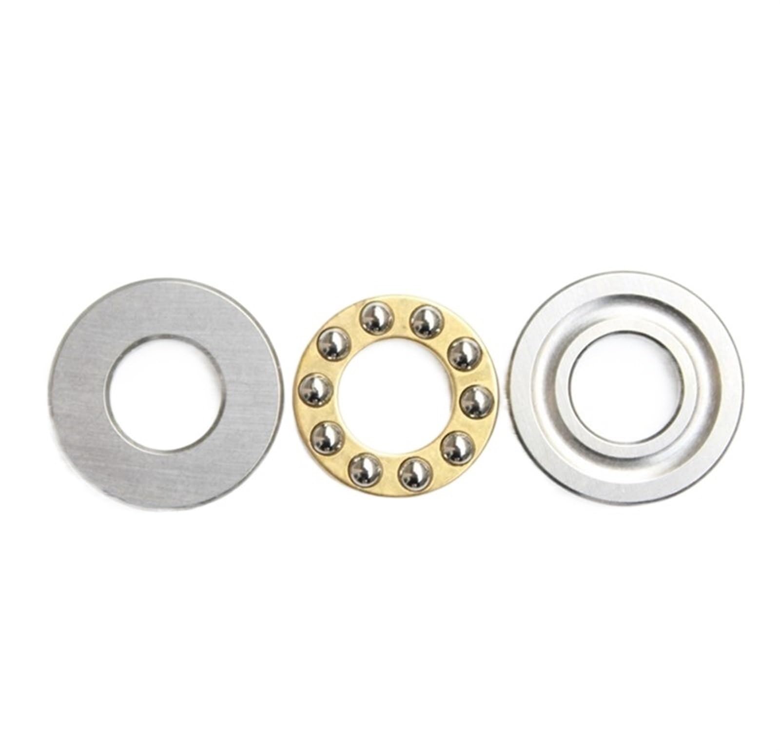 Deep Groove Double Rubber Seal Bearings 10pcs Plane Axial Thrust Ball Bearing 3-in-1 F3-8M F4-10M F5-10M F6-12M F7-17M F8-16M F10-18M Metal Axial Ball Bearing(F4-9M 4x9x4)