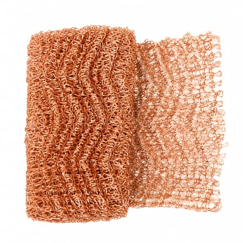 Copper Wire Mesh Roll 3.8 x 40 Inch 100% Pure Copper Gap Filler