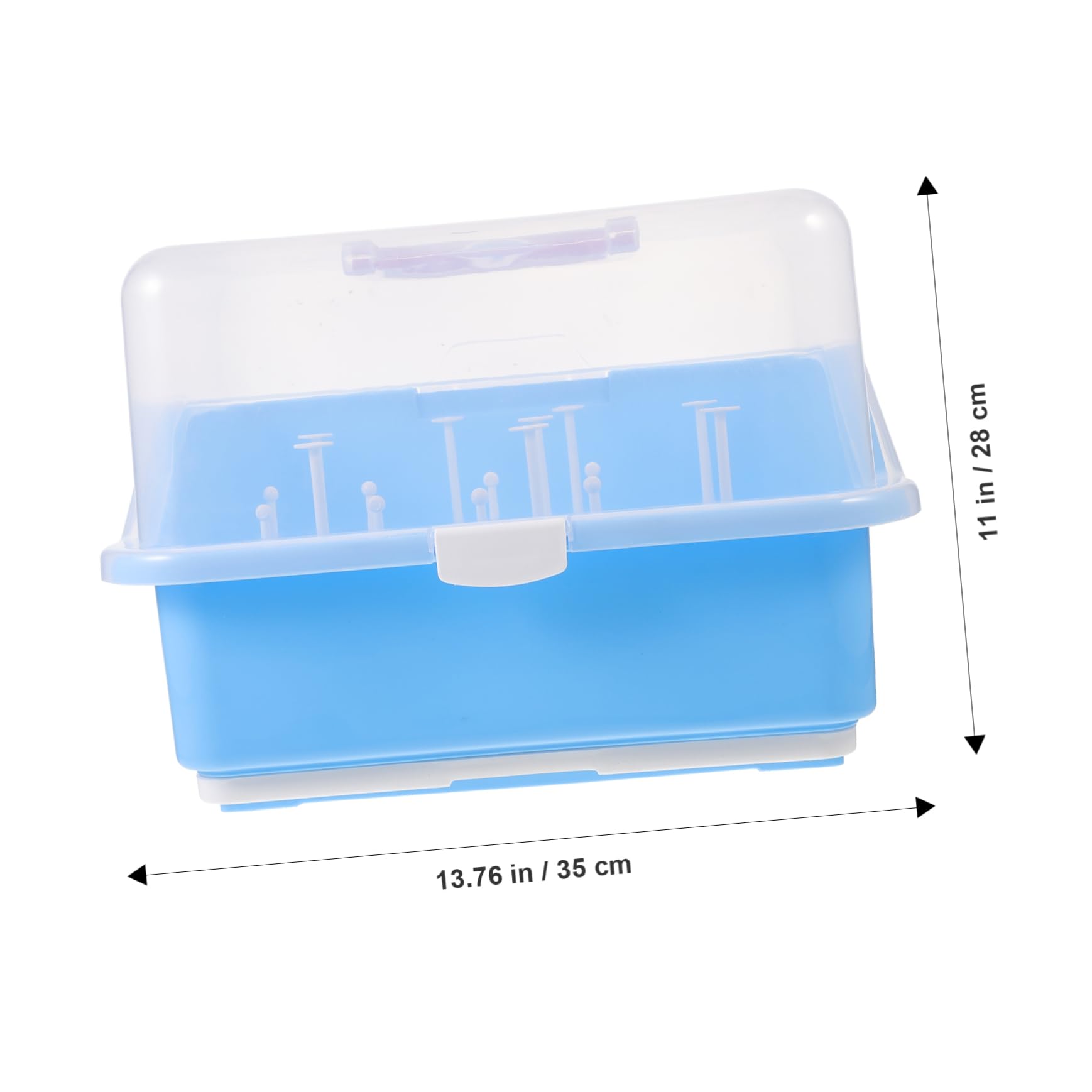 ibasenice Séchoir à Biberons avec Boîte De Rangement pour Vaisselle De Égouttoir Pratique Et Couvercle Inclus pour Protéger Les Articles
