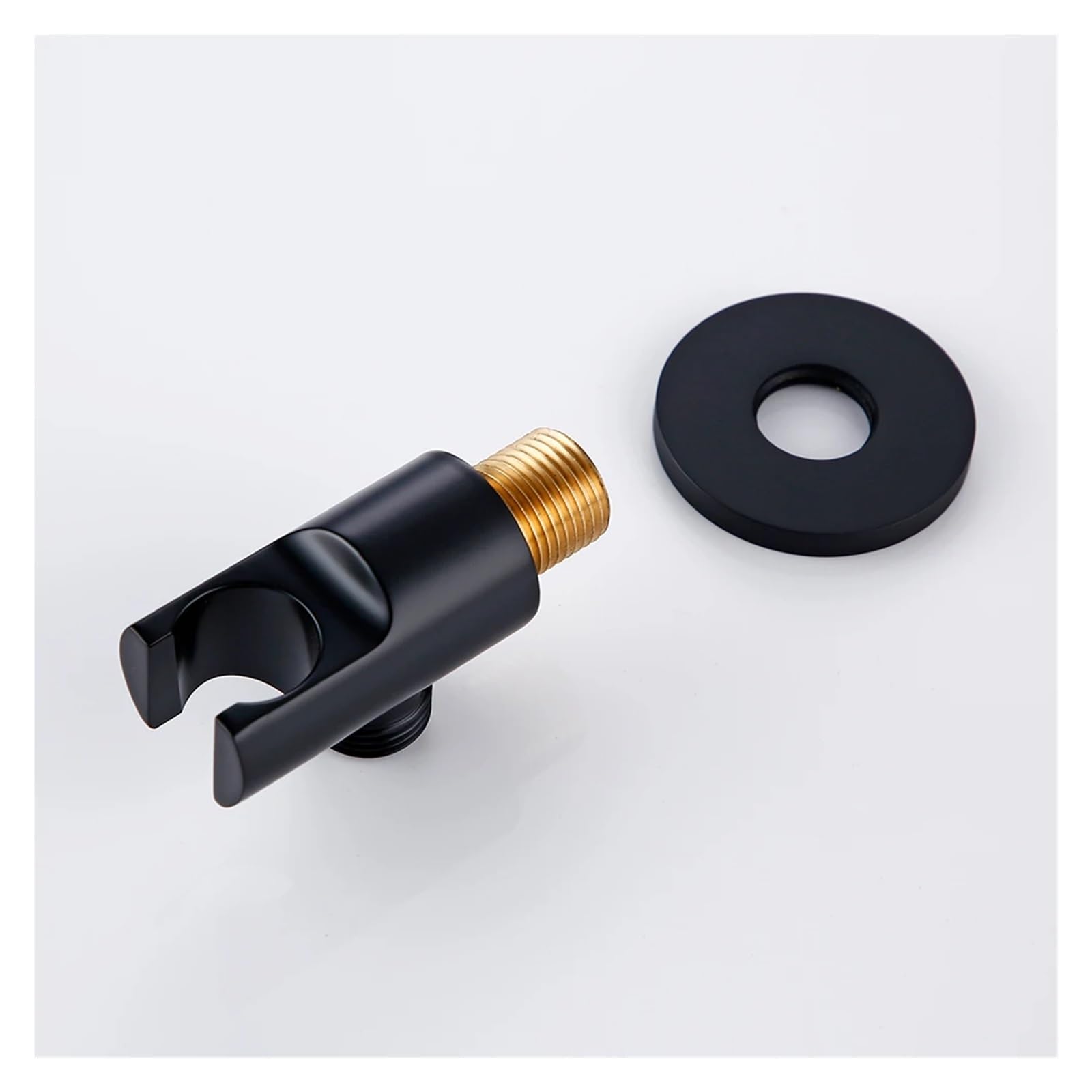 Soporte de Ducha Soporte de ducha repuesto for grifo baño montado en la pared latón(Black 1)