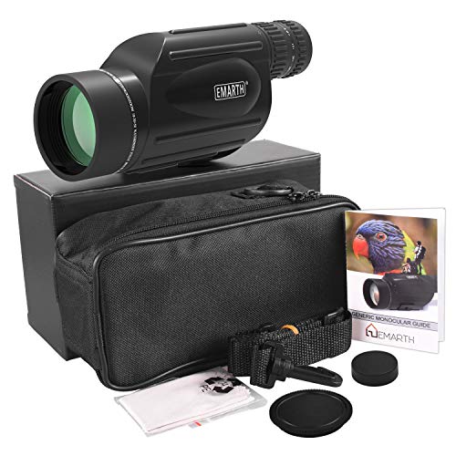 Emarth High Power 10-30X50 Zoom Monocular Telescope BAK4 Prism Waterproof Fog Proof Men Gifts for Bird Watching Camping Hunting Wildlife Traveling - Thumbnail 7