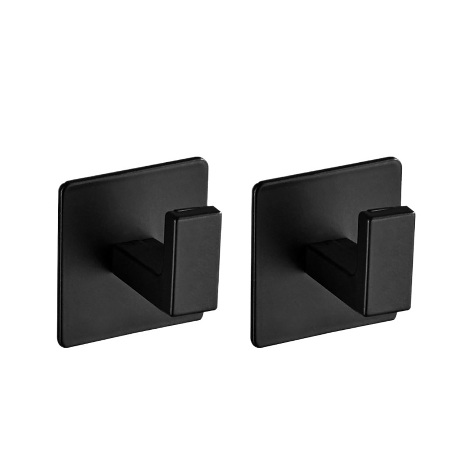 Pexlor Black-2Pcs Adhesive Wall Hook For Door Coat Bathroom Robe, Kitchen Hardware Rack(Black-2Pcs)