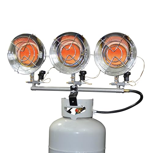 Mr. Heater F242915 MH45T Triple Tank Top Heater,...