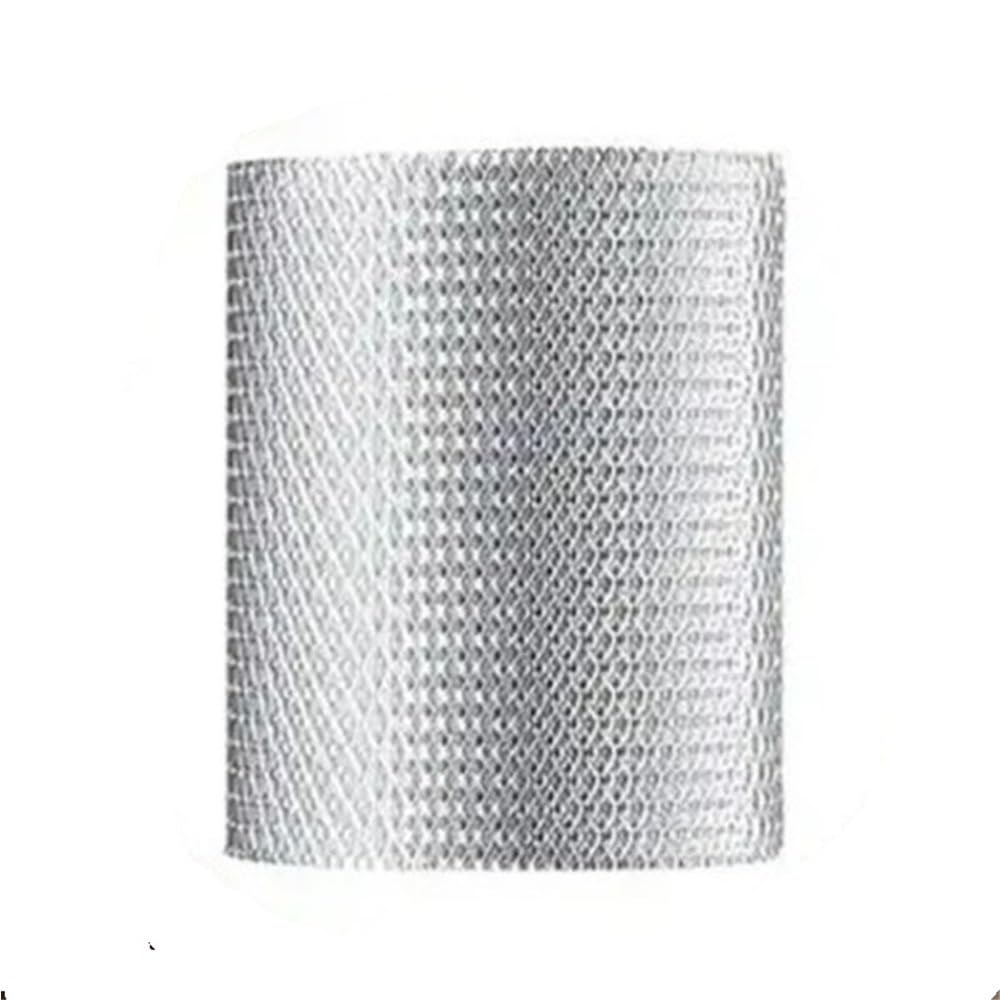 Protector de canalón antiobstrucción, fácil de Instalar, Ancho 12,7/15 cm, bajante de Aluminio de 600 cm, Filtro de Hojas, 1 Unidad(15cm)