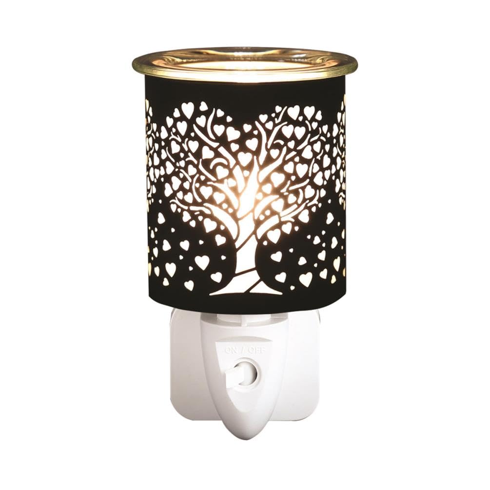 Aroma Accessories Black/Gold Aroma & Heart Tree Plug In Wax Melt Warmer