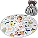 Winthome Tapis de Jeu Tapis d’Éveil Pliable Multi-fonction Organisateur de Jouets pour Bébé Enfant Tout-petit Motif Cartoon Coloré (Maison)