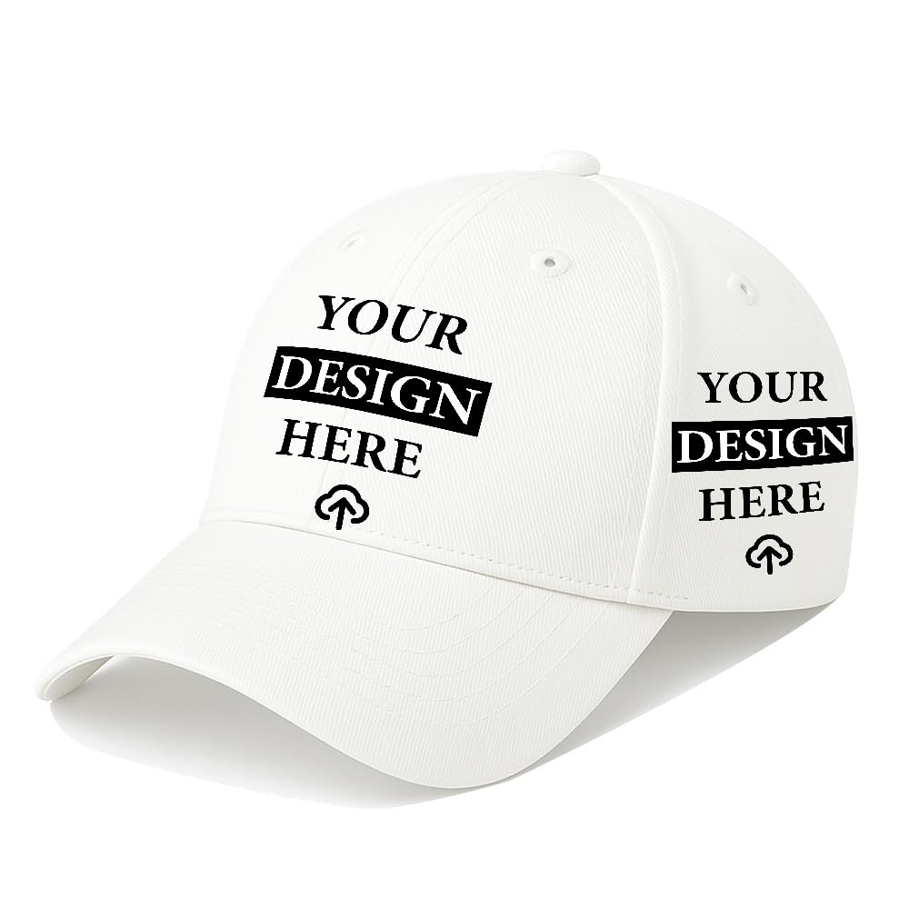 AMAZON BRAND - ANARVA Personalized Premium Custom Cotton Cap | Design Your Own Baseball Cap with Logo, Name or Image | Free Size Unisex Adjustable Casual Hat for Men & Women-picture-19