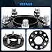 5x4.5 Wheel Spacers Hubcentric Real Forged Spacers Center Bore 70.5mm M14x1.5 Studs for 2020-2025 Explorer, 1