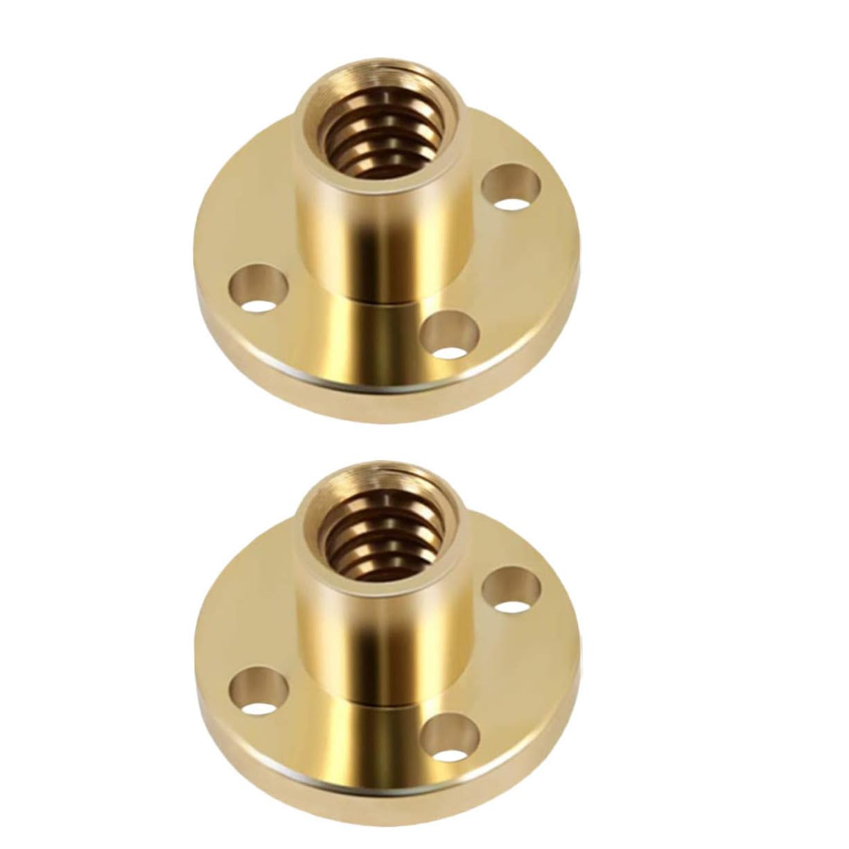 MUCKLILY 3D Printer Parts Copper Brass Nut Screw Precision Trapezoidal Screw Nut for T8 Suitable for DIY CNC Mill