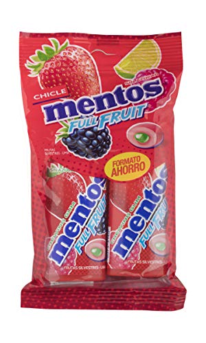 Mentos, Chicle (Pure Full Frutas Silvestres) - 2 de 30 gr. (Total 60 gr.)