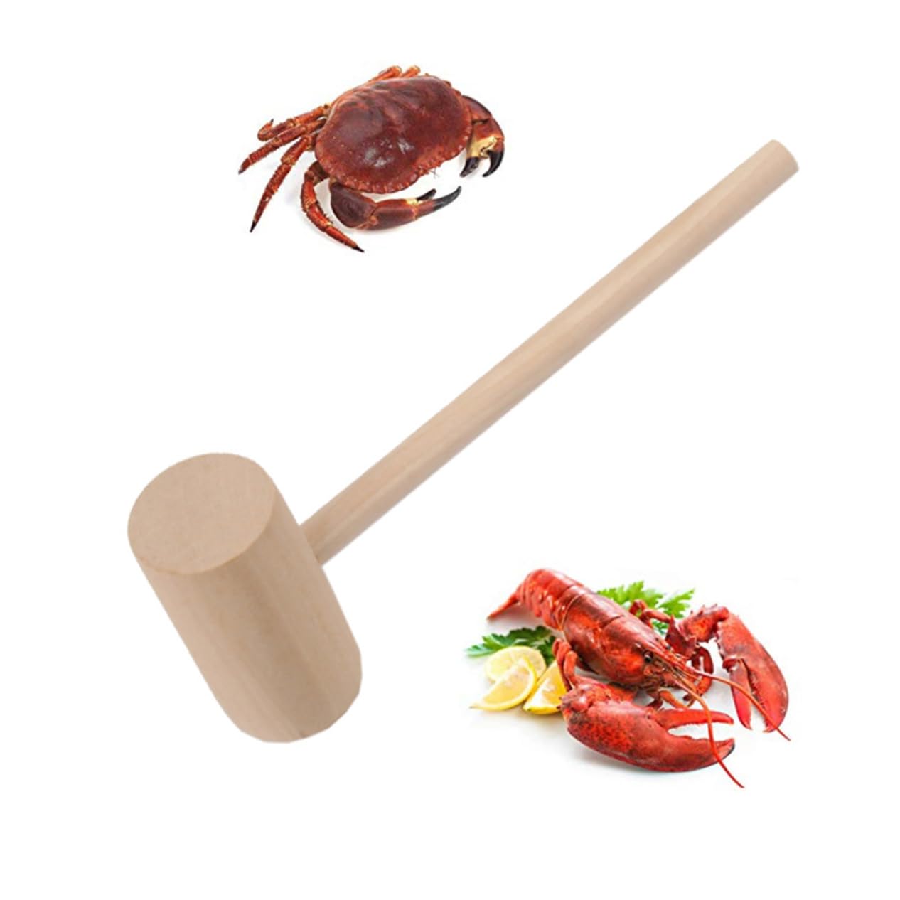 NAMOARLY Solid Wood Mini Hammer Food Mallet Cake Mallet Household Hammer Boys and Girls-friendly Sturdy for Home Use