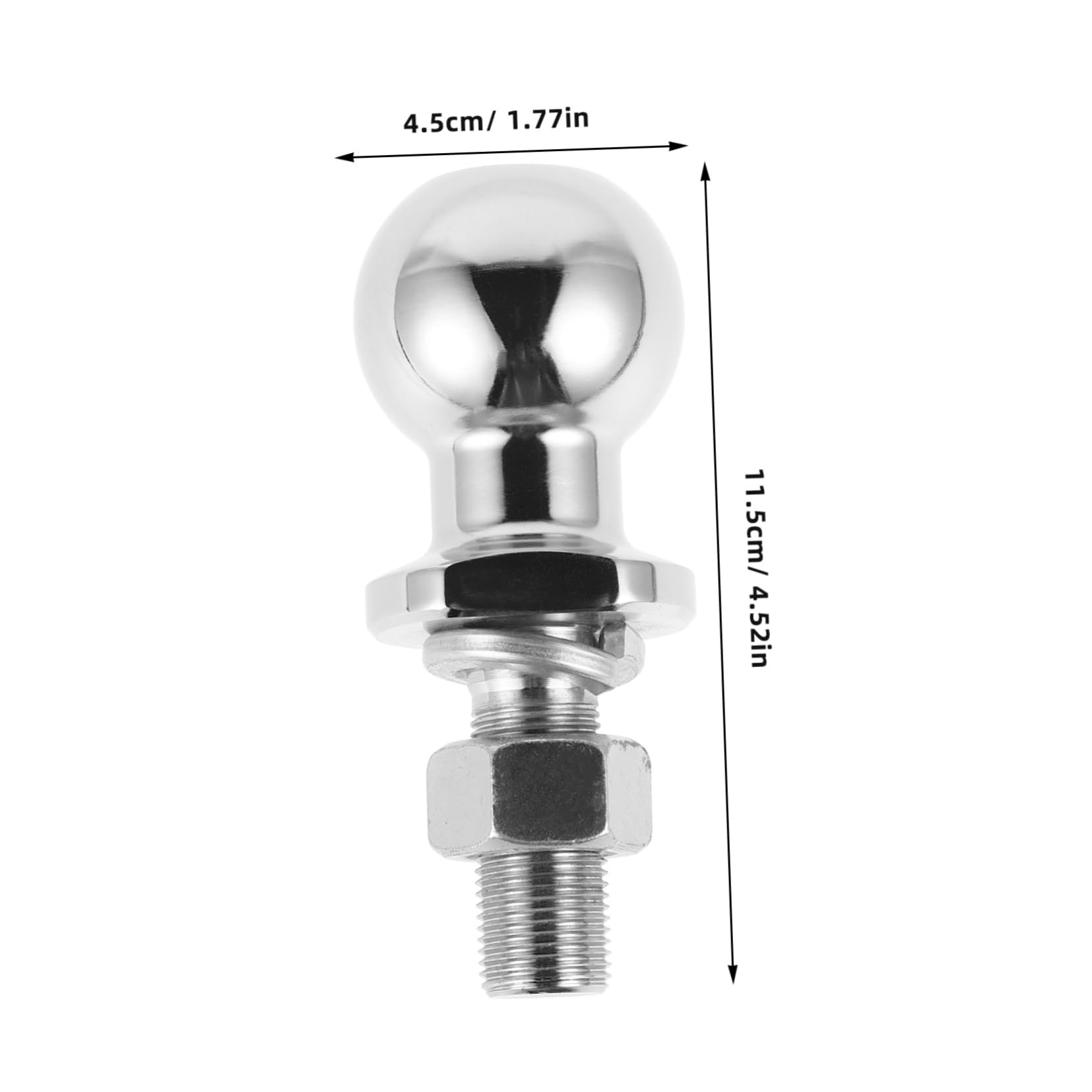 Zerodeko 2000lbs Boule Attelage Robuste pour Remorque Capacité De Charge LB Boule De Remorquage De Remplacement