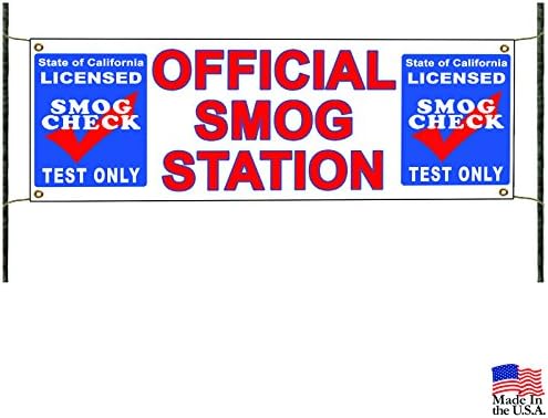 Test Only Sign Amazon.com : Official Smog Station Test Only Smog Check Banner Sign ...