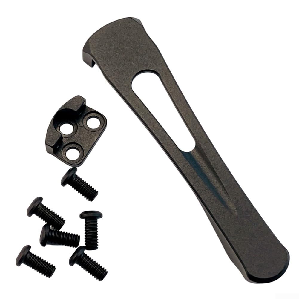 Clip de transport profond C81 titane noir pour couteau de poche C223