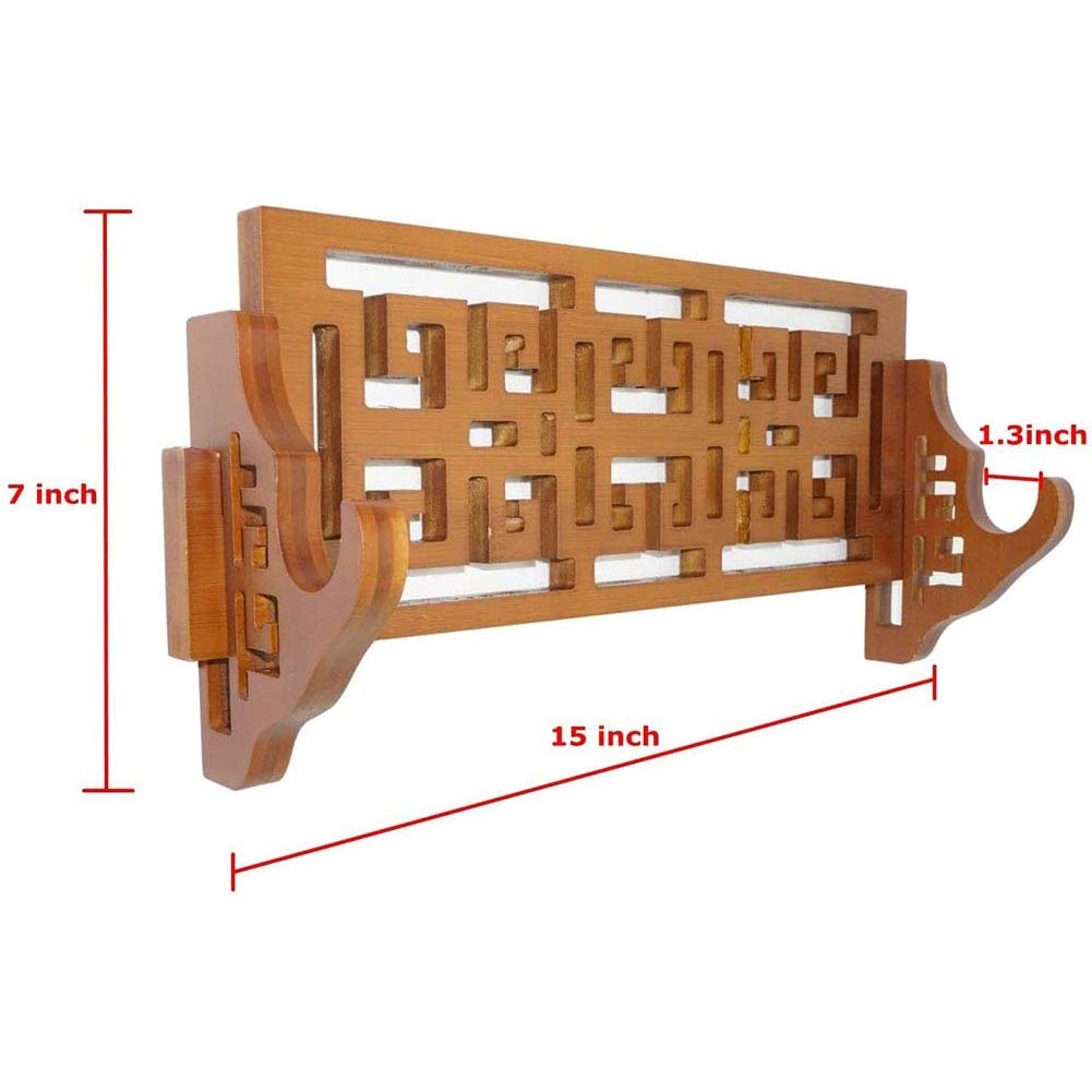 Uchwyt ścienny na miecz bambusowy do katany wakizashi tanto 3 style 1 warstwa(Hollow Style)
