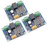 DEWOTHV XH-M609 Programmierbarer Batteriewächter DC 12V-36V, Niederspannungs-Abschaltschalter und Überentladungsschutz Modul mit Digitalem Display für Batterieschutz (Pack of 3)