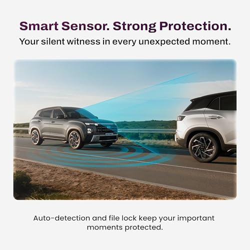 Image of EVM Dash Cam Full HD 1080P | Car Dash Camera with WiFi | 120 Wide Angle | Loop Recording | G-Sensor | App Control | Type-C | 1 Year Warranty (EVM-DCAM-01)