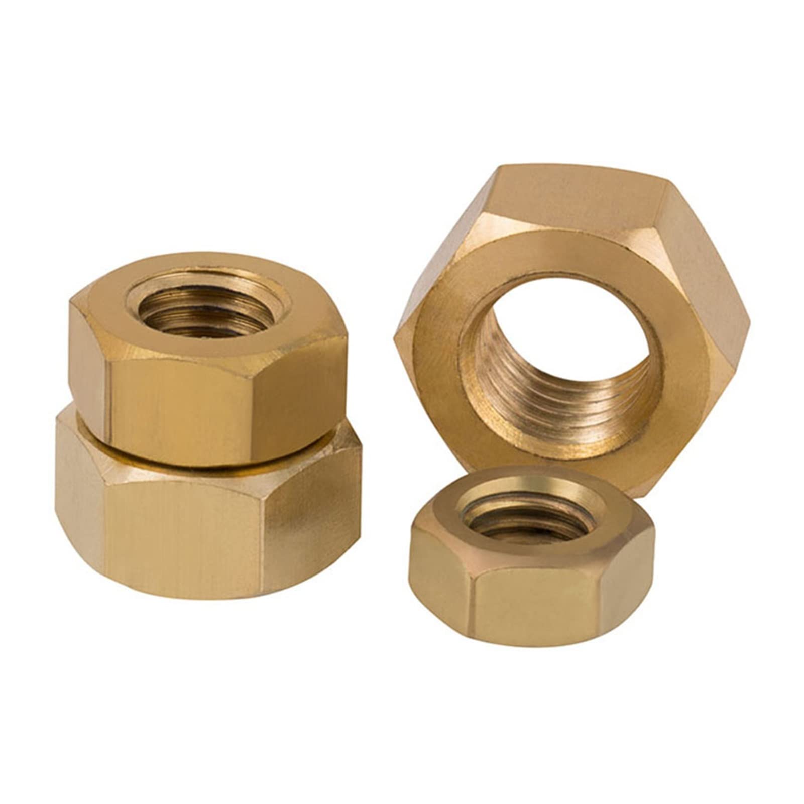 1/4 - 20 Nylon Inserto Esagono Dadi Di Bloccaggio, Finitura In Ottone - Foto 9