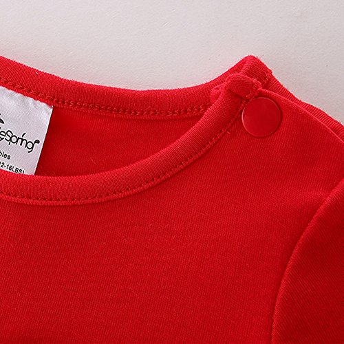 LittleSpring Baby Toddler Girl Christmas Dress with Bowknot Tutu Tulle Dress3