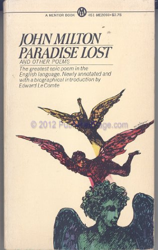 Paradise Lost and Other Poems 0451620933 Book Cover