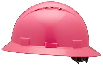 pinktea  Pink Hard Hat Construction Helmet OSHA Approved Vented Full
