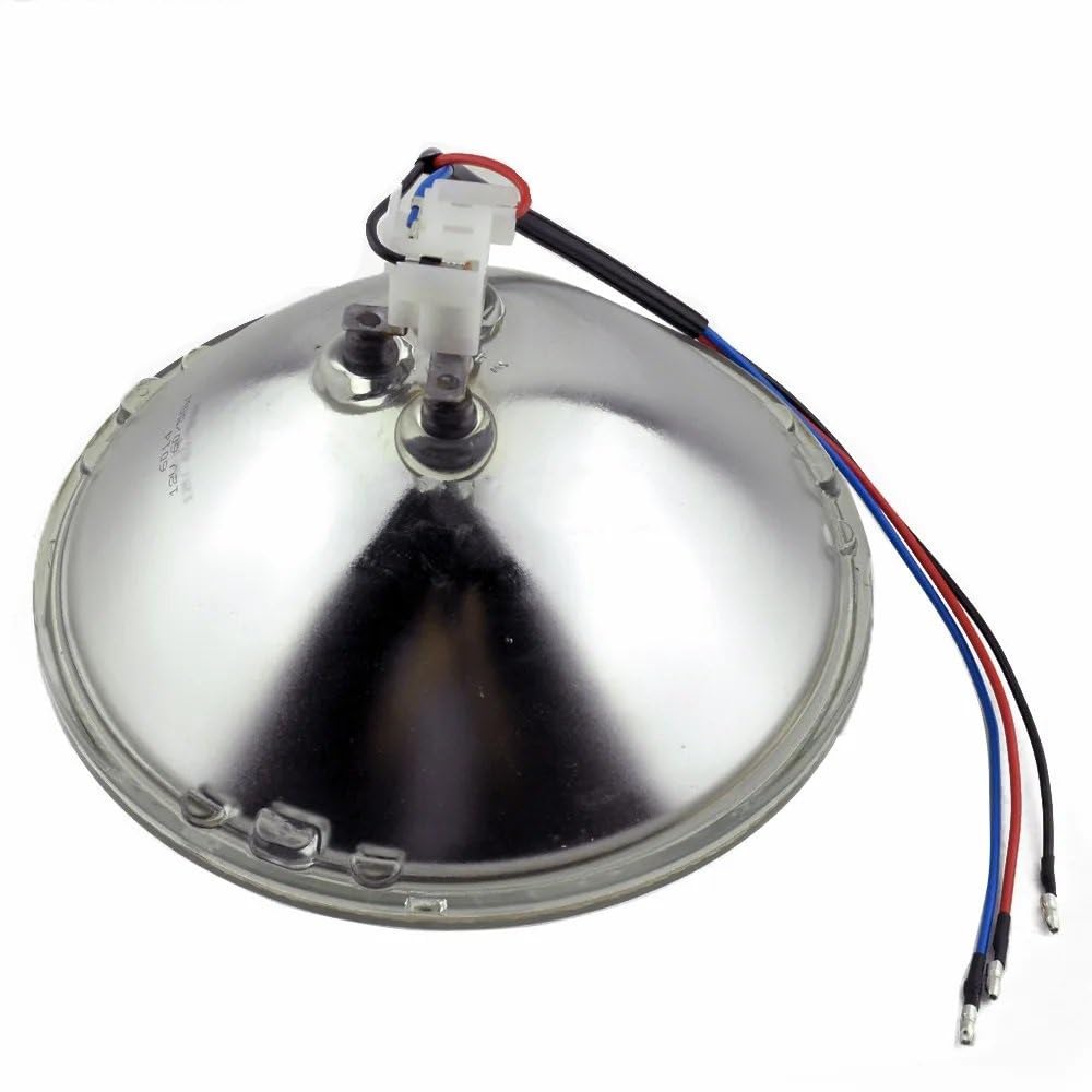 Reflektory motocyklowe Pasuje do Harley Dyna Sportster 4.5 "5.75" 7 "okrągły halogenowy uszczelniony reflektor żarówka reflektora 12V Hi martwa wiązka Motocykl Head Light(4.5 inch Clear)