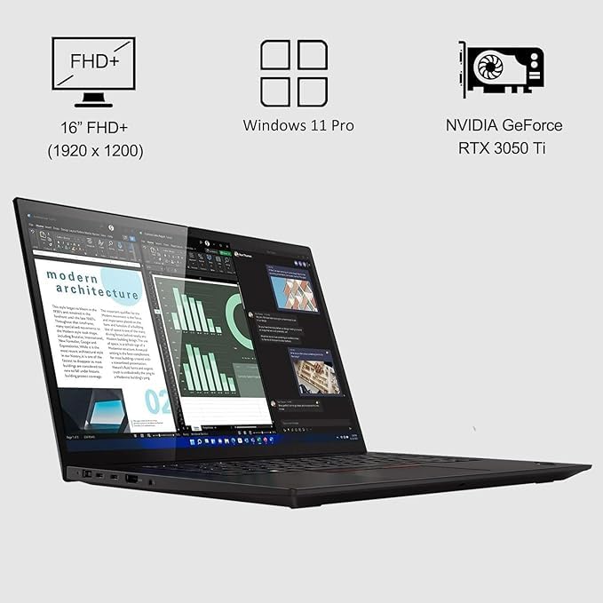 Amazon.com: Lenovo ThinkPad X1 Extreme Gen 5 Business Laptop - 16