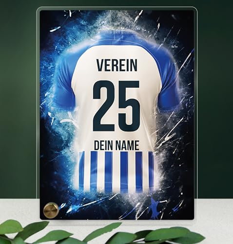 Generisch Berlin Fanartikel Acryltafel - Personalisiertes Geschenk, Fußball, Fussball Geschenke Jungen, Fussball, Fanartikel, Fanartikel Kinder, Fan Geschenke, Berlin Trikot für Berlin-Fans