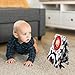 Abilat Black and White Baby Book Toys for 0-6 Months Newborn Tummy Time High Contrast Toys with Mirror Early Learning Sensory Visual Stimulation Soft Baby Books Newborn Essentials Stuffers