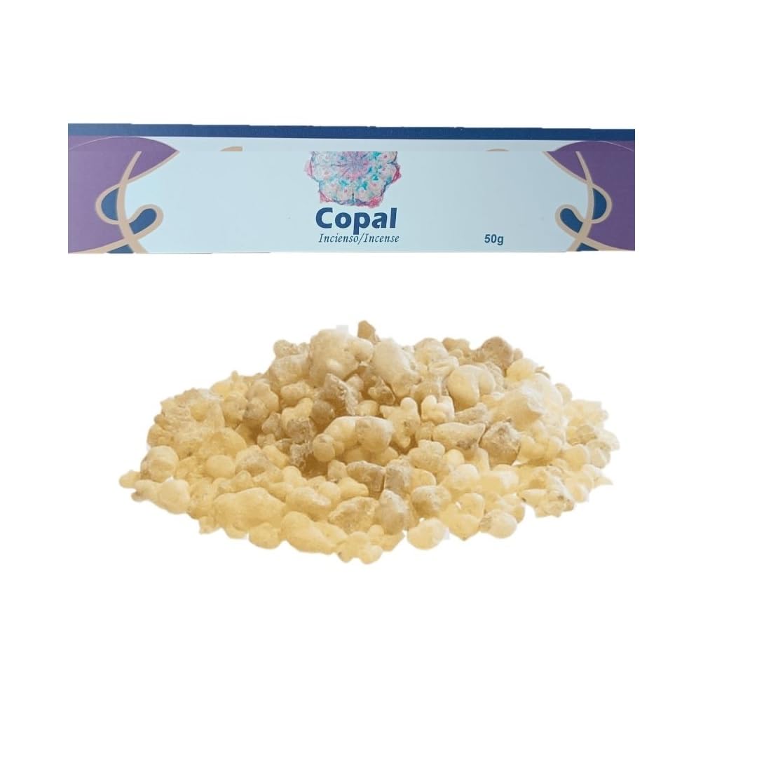 INKANAT White Copal Resin 50g – Natural Aromatic Resin for Crafts and Home Fragrance