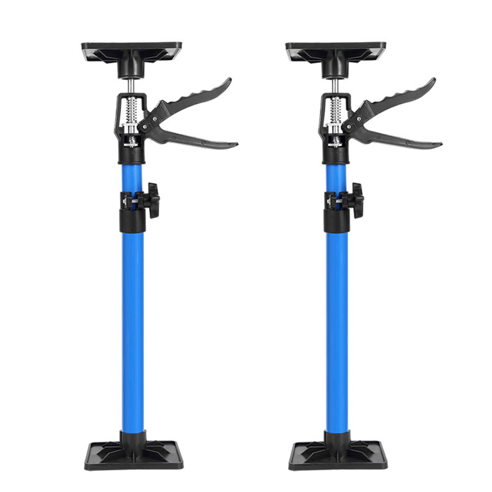 2 supporti da soffitto 50 – 115 cm, supporto per montaggio con una sola mano, asta di supporto telescopica con portata di 100 kg, 3. Sistema di supporto manuale per sollevamento armadi, cric a secco