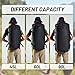 MIER Reisetasche große Sporttasche Wasserabweisend Sportrucksack mit Schuhfach umwandelbar in Rucksack, Schwarz, 60L